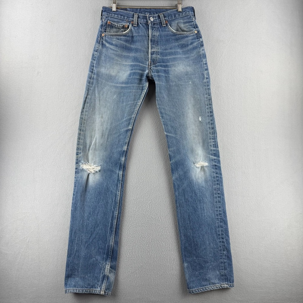 Vintage Levis Jeans Mens 33x40 (Fits 30x37) 501 XX Shrink To Fit 90s Made in USA